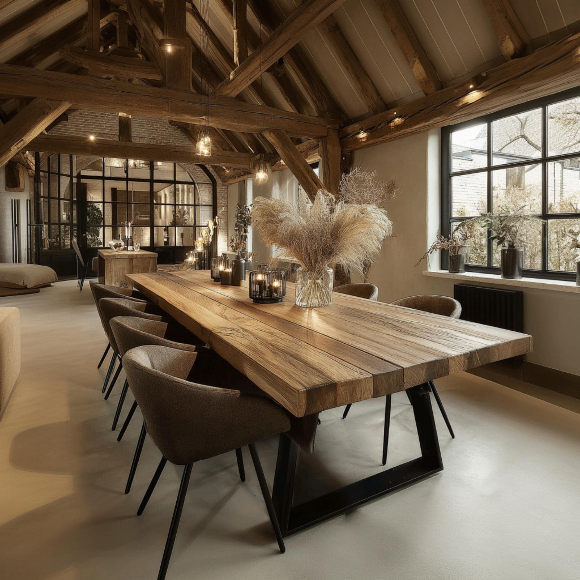 Solid Walnut Dining Table – Handmade Natural Wood Table