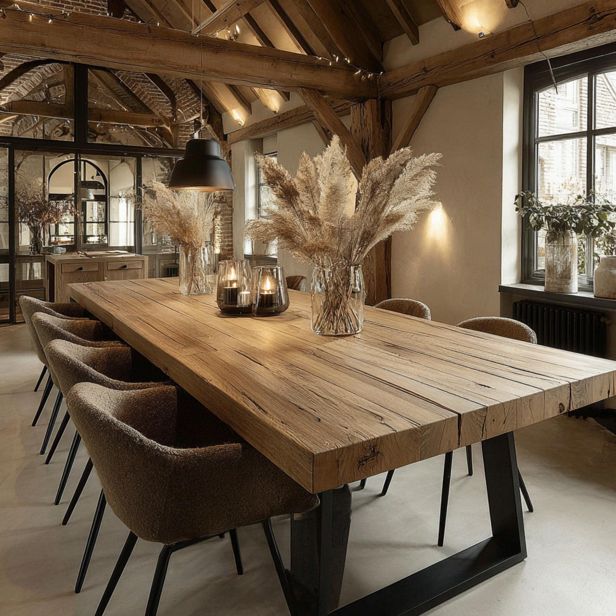 Solid Walnut Dining Table – Handmade Natural Wood Table